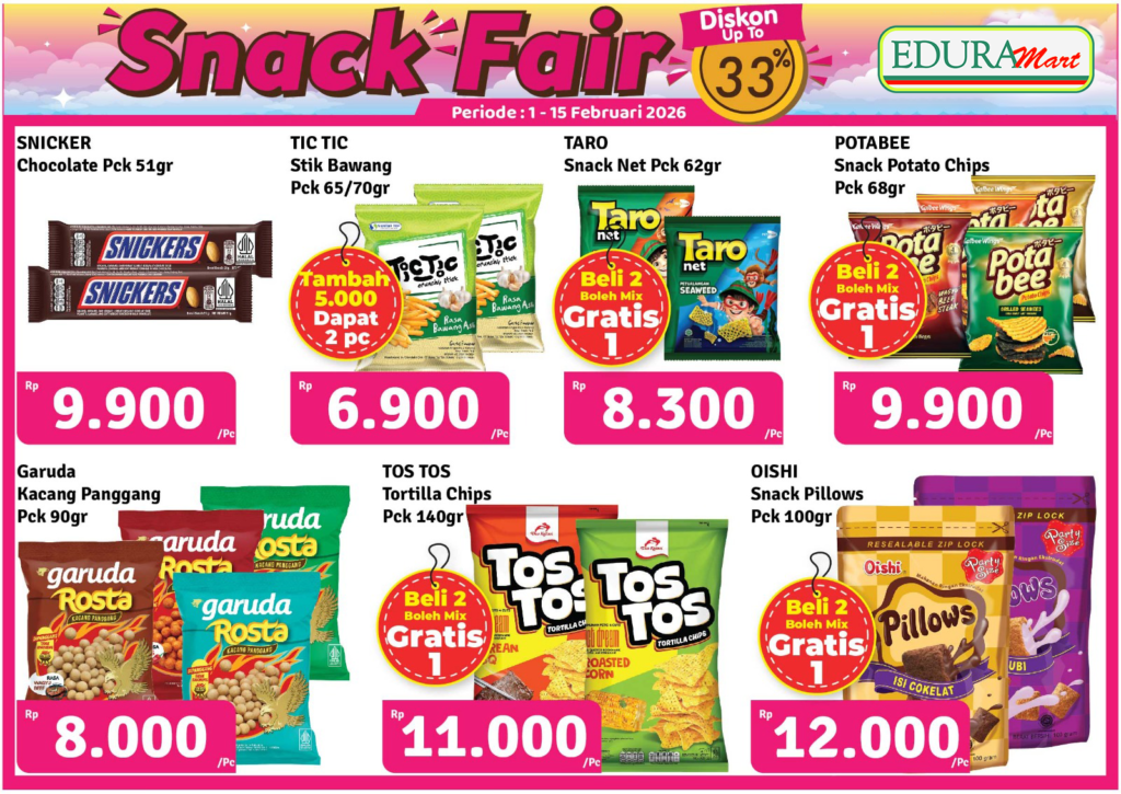 Promo 1-15 Februari 2026 - Snack Fair