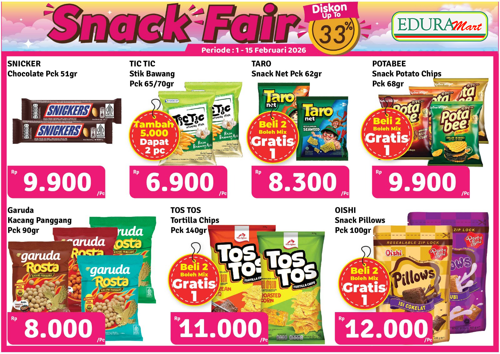 Promo 1-15 Februari 2026 - Snack Fair